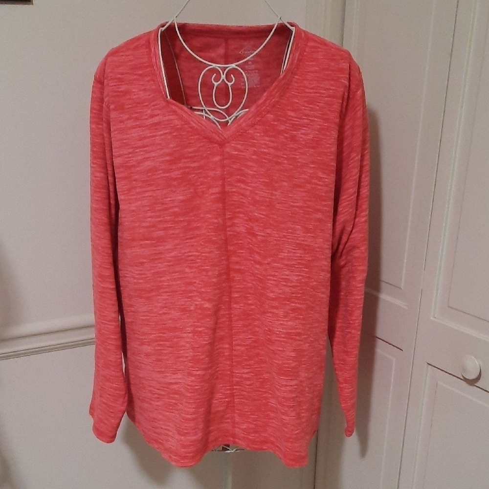 St. John's Bay Coral V-Neck Sweatshirt